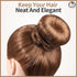 Teenitor Hair Bun Maker, Light Brown Hair Donuts for Kids Girls, Ballet Bun Maker, 4 Sizes