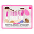 Ruby Kisses 9PCS Makeup Brush Set, Includes Powder, Blending, Eyeshadow, Eyebrow, Eyeliner Brushes and Sponge