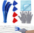 XANGNIER Window Blind Cleaner Duster Tool Set,Blind Cleaning Tools,Washable Multi-Surface Dusting Kit