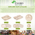 10 Oz Bamboo Disposable Bowls, 100 Pack Heavy Duty Soup Bowls, Microwavable, Eco-Friendly, Leak-Proof