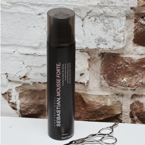 Sebastian Mousse Forte, Strong-Hold Mousse for Professional Hair Styling, 7 oz