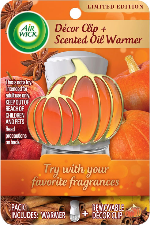 Air Wick Plug in Scented Oil Pumpkin Gadget, Fall Décor, Essential Oils, Air Freshener