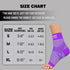 Compression Socks for Women & Men, Open Toe (2 Pairs) for Swelling Relief, Purple, Large