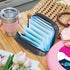 MUOOUM Sanitary Napkin Storage Bag, Cool Skull Pattern Menstrual Cup Pouch, Portable Sanitary Napkin Pads Storage Bags