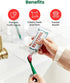 Euthymol Toothbrush, Regular, 6 Count, Curved Soft Bristles for Sensitive Teeth, Gentle Cleaning for Family
