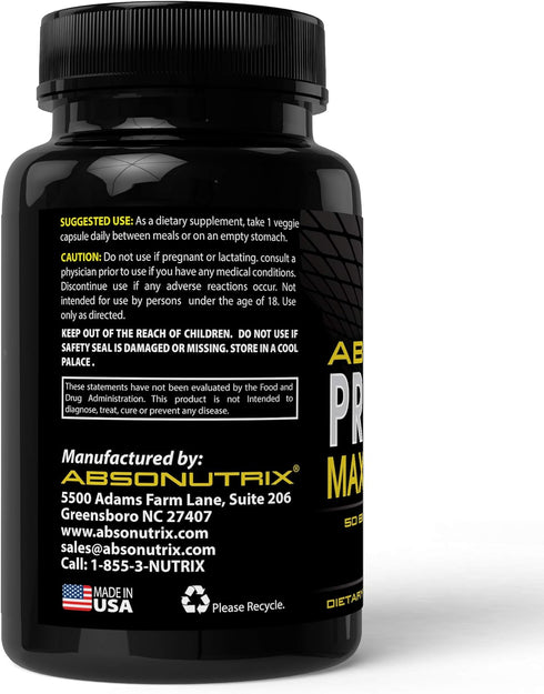 Absonutrix Probiotic Maximum Strength, 50 Billion Per Capsule, Multi-Strain, 100 Capsules