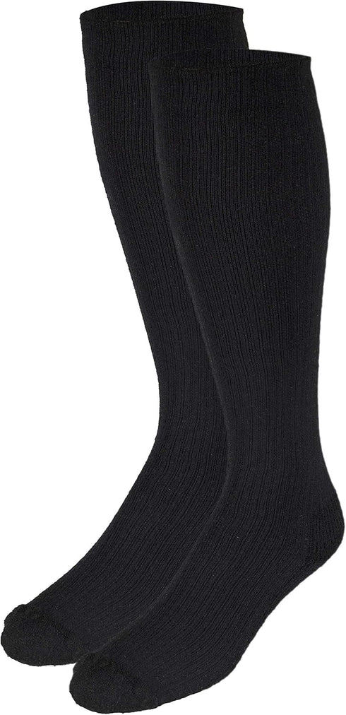 Truform Compression Socks, 15-20 mmHg, Ladies Gym Socks, Knee High, Black, Large