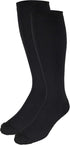 Truform Compression Socks, 15-20 mmHg, Ladies Gym Socks, Knee High, Black, Large