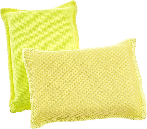 Pack 1 Microfiber Sponges for Dishes Kitchen Sponges Non-Scratch Sponge Dish Scrubber Heavy Duty Household Cleaning