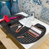 Sink Topper Foldable Sink Cover - Silicone Makeup Brush Cleaning Mat & Hot Tools Organizer - Large, Black