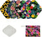 7pcs Set Reusable Menstrual Pads, Organic Bamboo Women Panty Liners, 6 Daily Use + 1 Mini Wet Bag