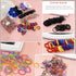 YANRONG Ponytail Holders and Scrunchies Mix for Girls and Women, Traceless Elastic Ropes, Rubber Bands (2155PCS)