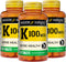 MASON NATURAL Vitamin K 100 mcg - Supports Joint and Bone Health, Helps Transport Calcium - 100 Tablets (Pack of 3)