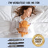 Brown Highland Cow Microwavable Heating Pad - Cute Soft Cozy Plush Heatable Pillow for Women & Kids - Kawaii Hot & Cold