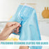 Tatuo 18 Pcs Microfiber Cloth, 16 x 16, Reusable Cleaning Cloths for Glasses, Windows, Mirrors (Blue)