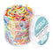 HOYOLS Mixed Color Elastic Hair Bands, 2500 Small Rubber Bands for Girls Kids Women, Non-Slip Tiny Soft Hair Ties