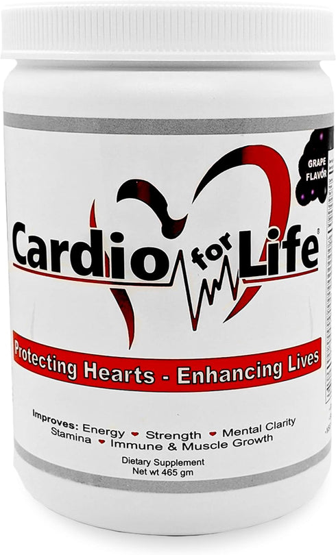 CardioForLife Powder with AstraGin - 16 oz., Grape Flavor