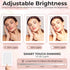 Rechargeable Travel Makeup Vanity Mirror, Led Lights, Portable, Dimmable with 3 Lighting Modes, Magnification, Tabletop Folding Cosmetic Mirror with Storage Bag, Rose Gold