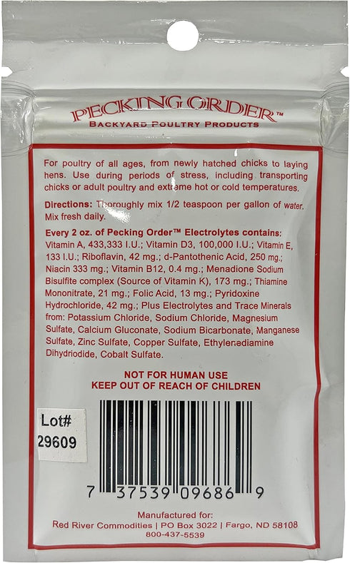 Electrolytes Plus Vitamins & Trace Minerals for Chicks & Hens, Yellow