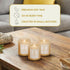 Set 3 Pack Candle - Soy Wax Aromatherapy Scented Candles for Energy Cleansing, Manifestation, Palo Santo, Sage
