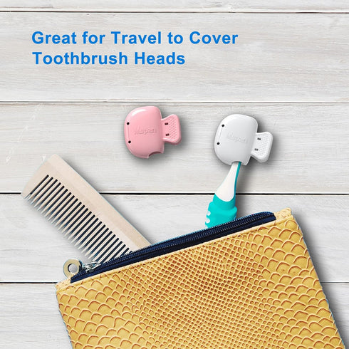 Mspan Toothbrush Head Cover Cap: Travel Case Protector for Manual & Electric Toothbrush, 2 Packs
