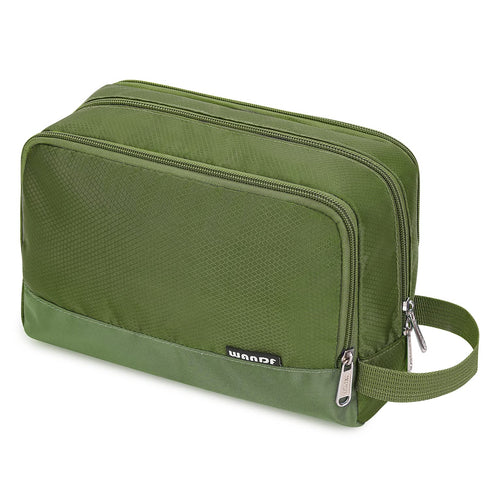 Toiletry Bag for Men, Hanging Dopp Kit Water Resistant Shaving Bag, Small Toiletry Bag for Traveling (Pure Green)