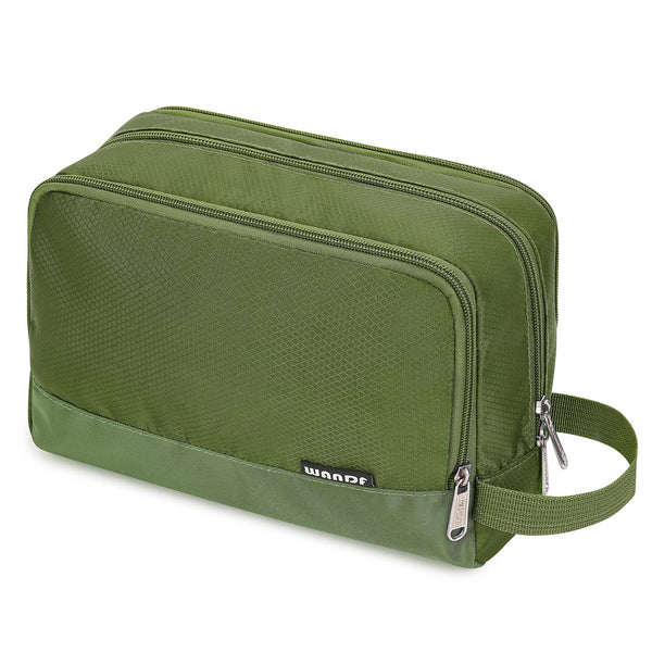 Toiletry Bag for Men, Hanging Dopp Kit Water Resistant Shaving Bag, Small Toiletry Bag for Traveling (Pure Green)