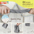 Napjoy 75PK 12" 12", Microfiber Cleaning Cloth Roll, Easy Tear Away Reusable Paper Towels, x Lint-Free and Scratch-Free