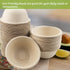 200 Pcs 8 oz Natural Sugarcane Biodegradable Bowls, Disposable Compostable Soup Bowls for Salad, Hot Soup, Dessert