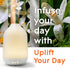 Glade Aromatherapy Diffuser & Essential Oil, Uplift Your Day Scent, Air Freshener for Home, Notes of Orange & Neroli,