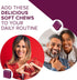 Qunol Beets Chews for Blood Pressure Support, 3 in 1 Beets + CoQ10 + Grape Seed Extract, 90 Chews