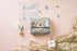LIZIMANDU Weekly Travel Pill Organizer, Daily AM PM Medication Reminder Box with Leather PU Carrying Case (Blue Bird)