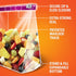 Hefty Slider Storage Bags, Quart Size, 78 Count for Food Storage