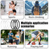 Macuezu 6 2.5 Inch Pcs Patella Bands, Silicone Knee Bands for Patellar Tendon Support, Diameter Basketball Knee Band