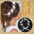 Wedding Hair Accessories for Kids, White Flower Headband Pearl Hair Dress for Girls and Flower Girls Communion