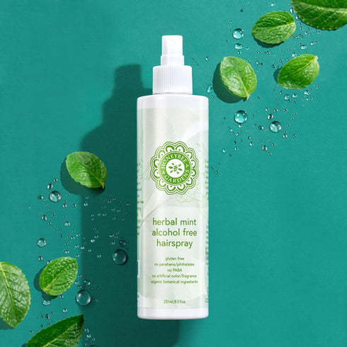 Honeybee Gardens Herbal Mint Hair Spray, Alcohol Free