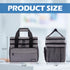 LIZSEN Large Medicine Storage Bag, Double Layer Pill Bottle Organizer Storage Bag with Lockable Zipper, Medication