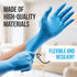 Serenelife 100 count Medium Gloves Nitrile Disposable Latex & Powder Free - Great for Kitchens, Food Handling & Cleaning Supplies - Soft & Comfortable fit - Vinyl & Nitrile blend - Medium -100 Pack
