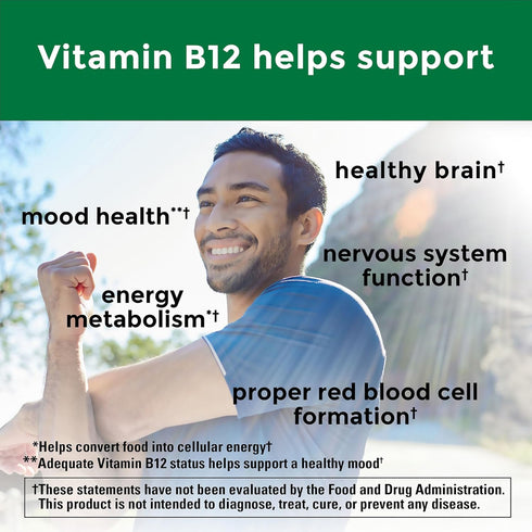 Nature Made Extra Strength Vitamin B12 3000 mcg, Dietary Supplement, 60 Softgels