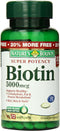 Nature’s Bounty Biotin 5000 mcg, 72 Rapid Release Softgels