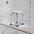 Flash Furniture Hercules Series Aluminum Bath and Shower Chair with Adjustable Seat Height, Anti-Slip Medical Shower
