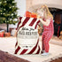 LessMo Christmas Santa Sack, Large Canvas Gift Bag with Drawstring, Reusable Personalized for Xmas Storage