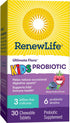 Renew Life Kids Probiotic Gummies, 30 Gummies, Supports Digestive & Immune Health, Raspberry Flavor