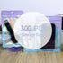 300 Pack Resealable Mylar Holographic Bags, Smell Proof Food Storage Pouches with Front Window, Pink to Blue