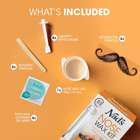 Nad's Nose Wax Kit for Men & Women - Quick & Easy Nose Hair Removal, 1 Count