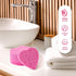 50-Count Heart Shape Compressed Facial Sponges for Daily Cleansing & Exfoliating, Natural Cosmetic Sponges