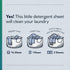 Earth Breeze Laundry Detergent Sheets, 30 Sheets, 60 Loads, Concentrated Liquidless Soap, Fragrance-Free