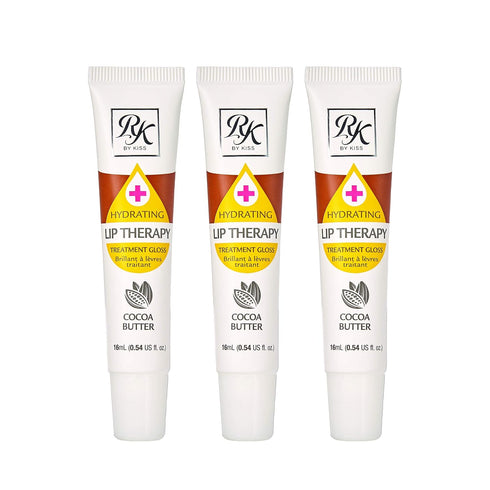 Ruby Kisses Hydrating Lip Therapy Treatment Gloss Cocoa Butter RLO03D1 (3 PACK)