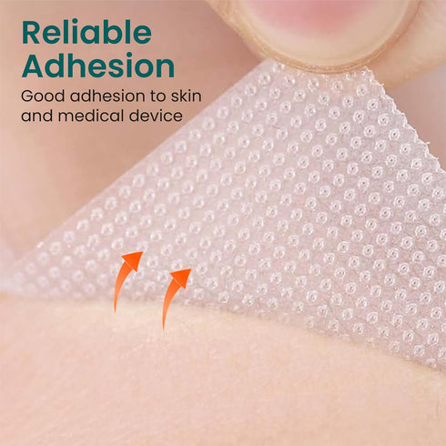 Hypoallergenic Transparent Surgical Tape 1 inch x 10yd | 4 Rolls Waterproof, Clear | Medical Tape for Sensitive Skin