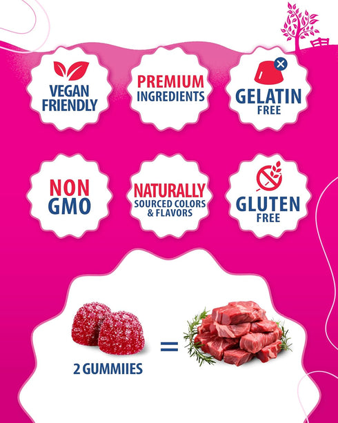 Zinc Gummies for Adults, Chewable Gummy for Immune Support, Natural Antioxidant Non-GMO Supplement for All Ages